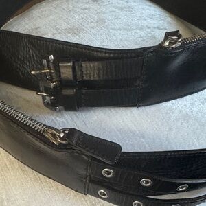 Jill Sander Black Leather Women’s Belt Bag